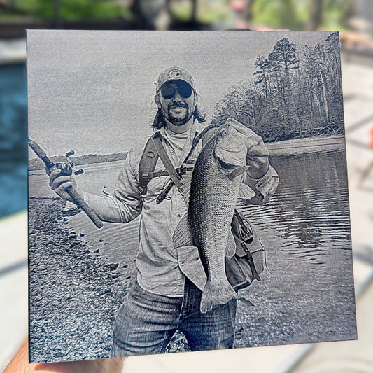 Anodized Aluminum Laser Engraved Images