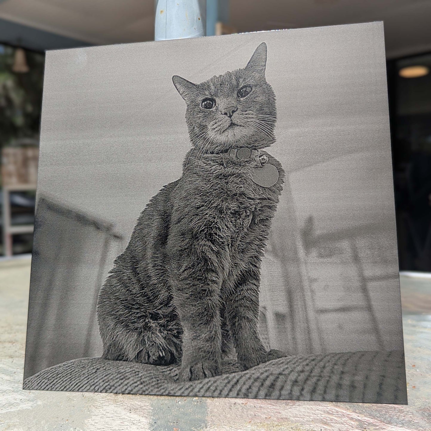 Anodized Aluminum Laser Engraved Images