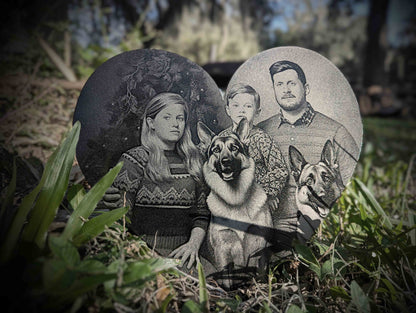 Plasma Cut 10" Painted Aluminum Heart Engraving