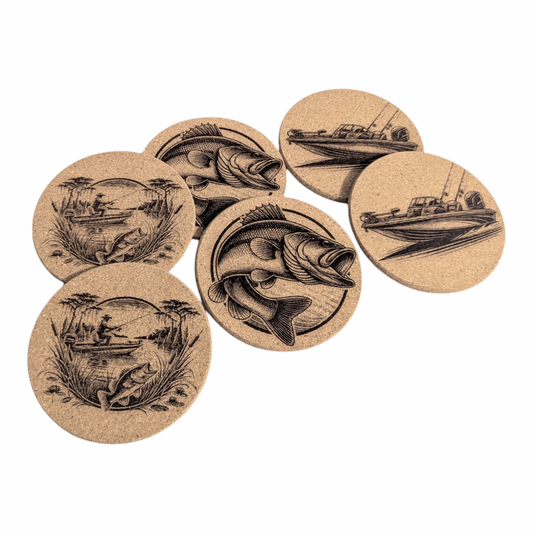 Laser Engraved Cork Coasters