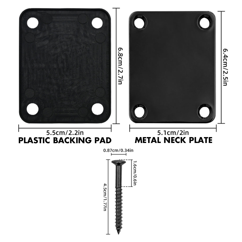 Laser Engraved Guitar Neck Plate