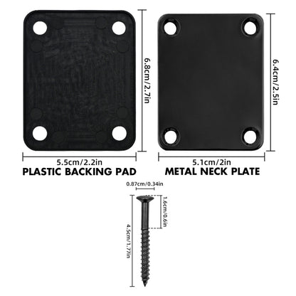 Laser Engraved Guitar Neck Plate