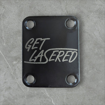 Laser Engraved Guitar Neck Plate